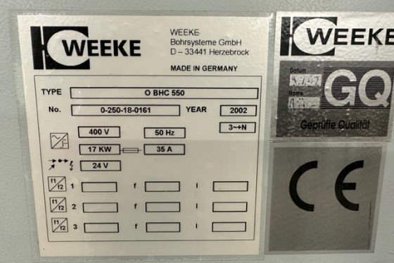 Weeke - O BHC 550