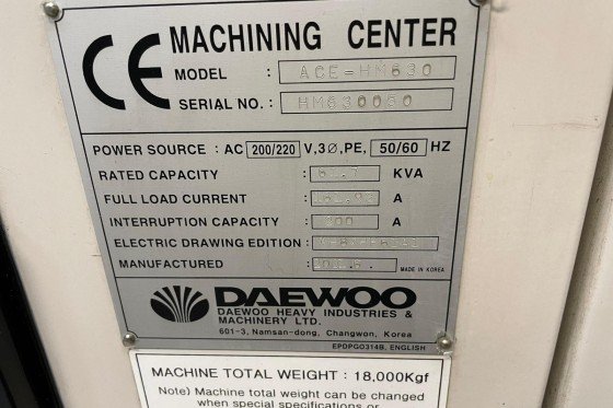 DAEWOO DOOSAN - HM-630
