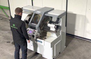 GDW 300C CNC Lathe ergo contoured precision engine lathe fanuc quick turn MACH4METAL 6954 1-2 weiler