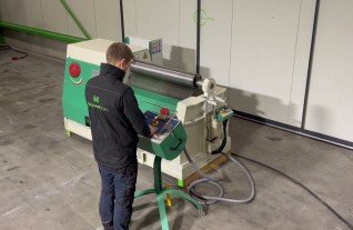 MG 2 roll plate bender 1000 x 2 mm MACH4METAL URETHAN - 6935 LISSE FACCIN STOLTING 1- 2 MG2R10