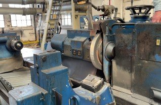 WMW Meuselwitz SAXW 1000 x 6000 roll grinder walze schleiffen concave ballig MACH4METAL 6807 1-2