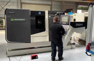 DMG MORI ecoTURN 450 CNC Lathe Drehmaschine C-Axis C-Asche  6404 2-2 MACH4METAL turning