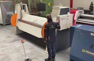 dr. Hochstraete schwenkbiege maschine folding machine 3000 x 6 mm MACH4METAL 6375 2-2