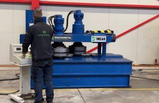 IMCAR Pyramidal straightening machine flange 100 mm MACH4METAL 6356 Roundo Haeusler Faccin PBT