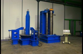 HAEUSLER Horizontal - Vertical bending machine plate rolls SILO Production MACH4METAL  blechwalze