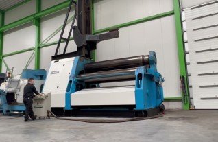Davi Promau MCB 3053 4 roll hydraulic platebender rolls blechwalze 3100 x 50 mm MACH4METAL 7023