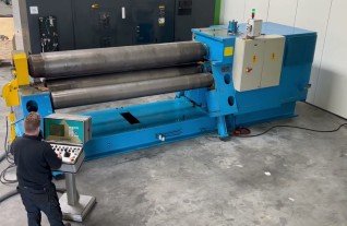 Haeusler VRMHY 4 roll plate bender blechwalze rouleusse  3000 x 25 mm MACH4METAL 6977 1-2