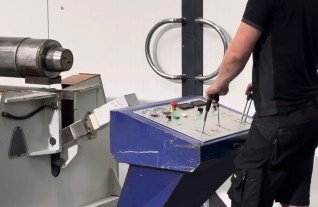 OMCCA 3 roll plate bender HCi 2000 x 10 mm blechwalze rundbiegen platerolls MACH4METAL 7691 roundo