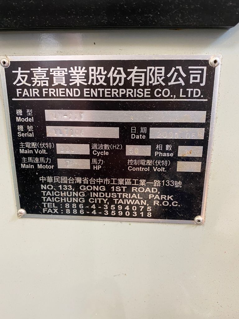 Feeler - QM 22 T 3-axis CNC machine (VMC) used | Mach4Metal