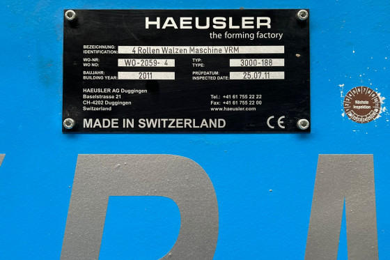 HAEUSLER - VRM HY 3100 - 188