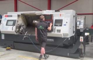 MAZAK Quick Turn Nexus 350 MY 7039 MATRIX VOICE CNC Lathe 1-2