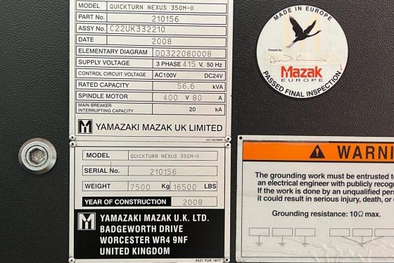 MAZAK - Quick Turn NEXUS 350 II-M