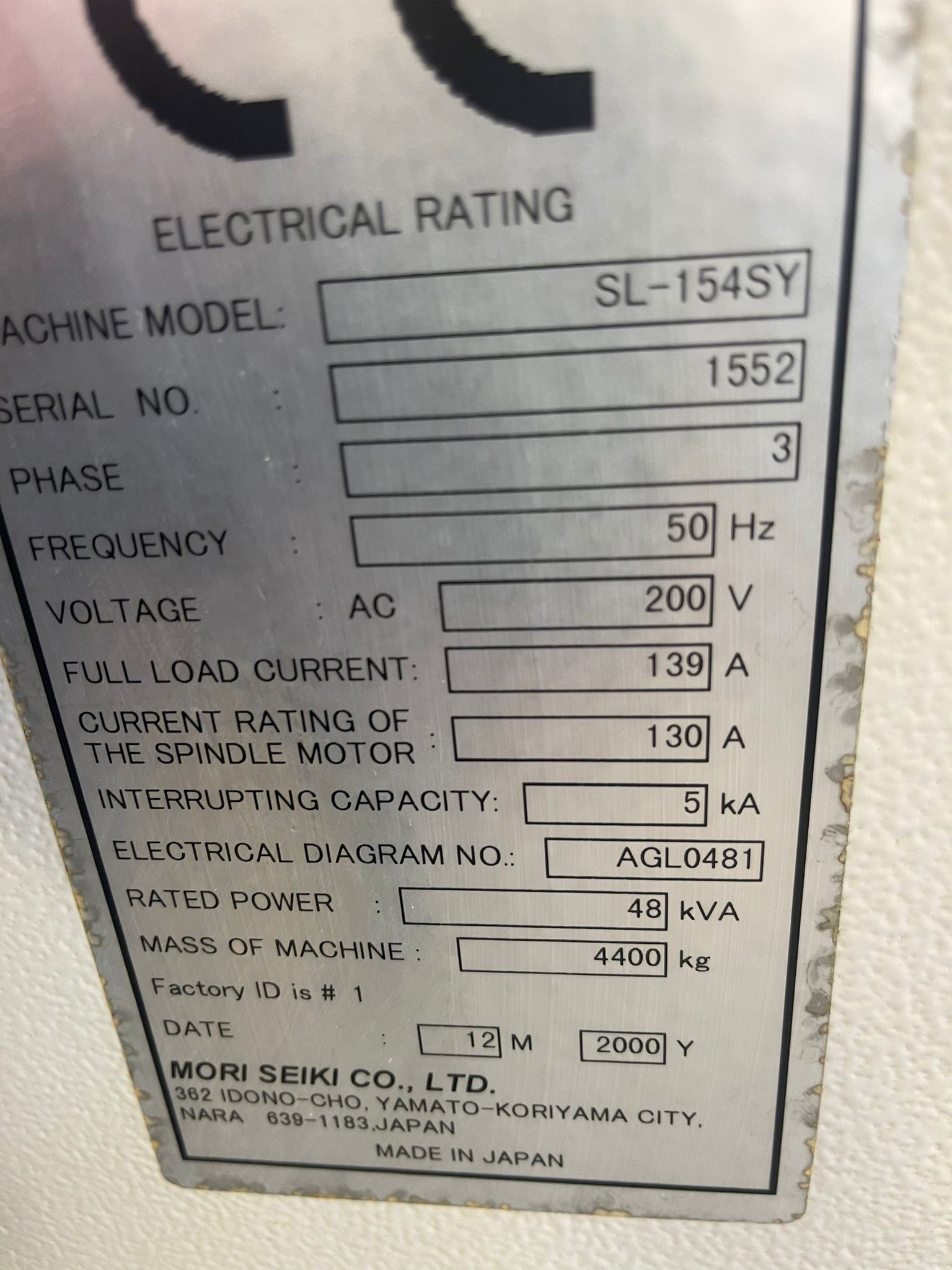 MORI SEIKI - SL 154 SY CNC Lathe with y-axis used | Mach4Metal