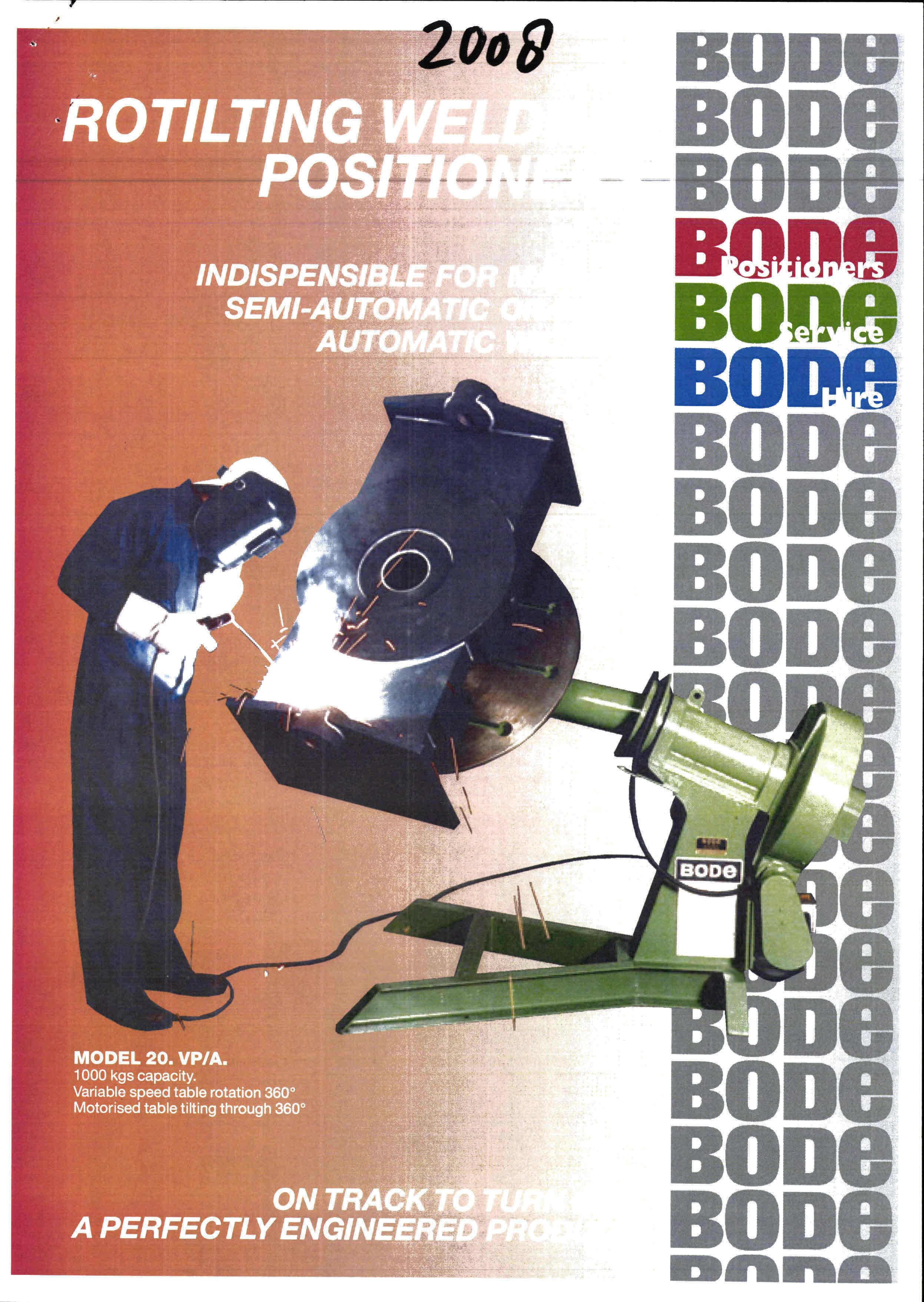 Bode Positioner Bode 20 VPA Welding positioner | Mach4Metal