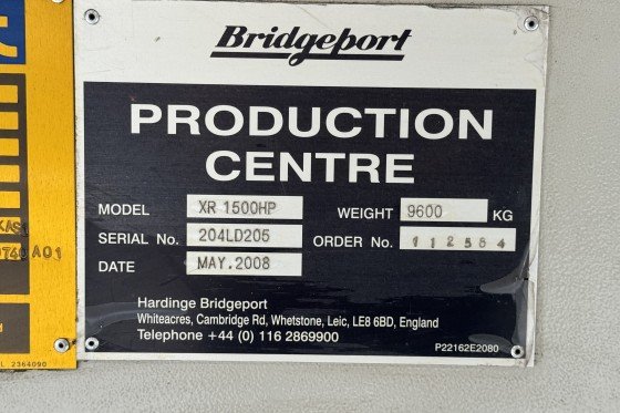 Hardinge Bridgeport - XR 1500 HP