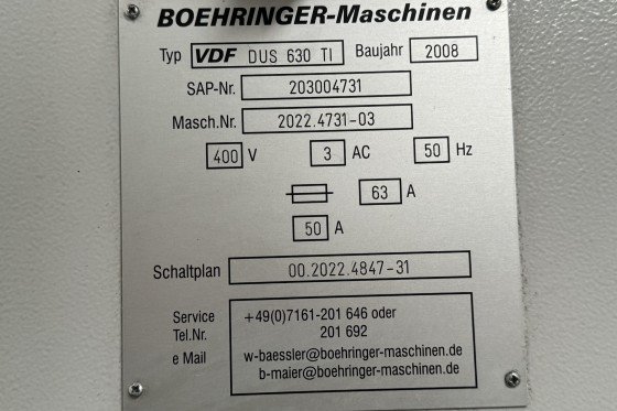 VDF BOEHRINGER - DUS 630Ti