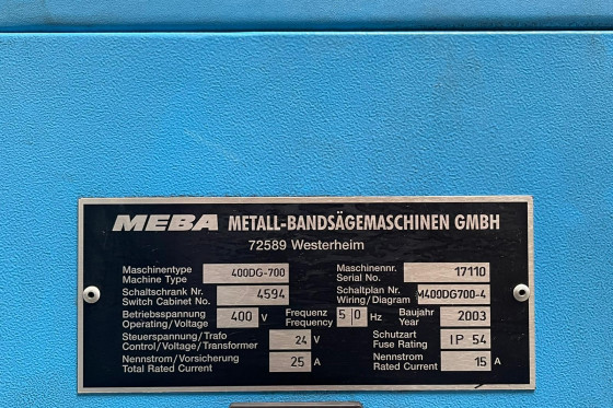 MEBA - 410 DG 700