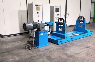 TIRA Balance K1500 auswucht balancing Mach4Metal 1500 mm swing and 1500 kg work load 8612