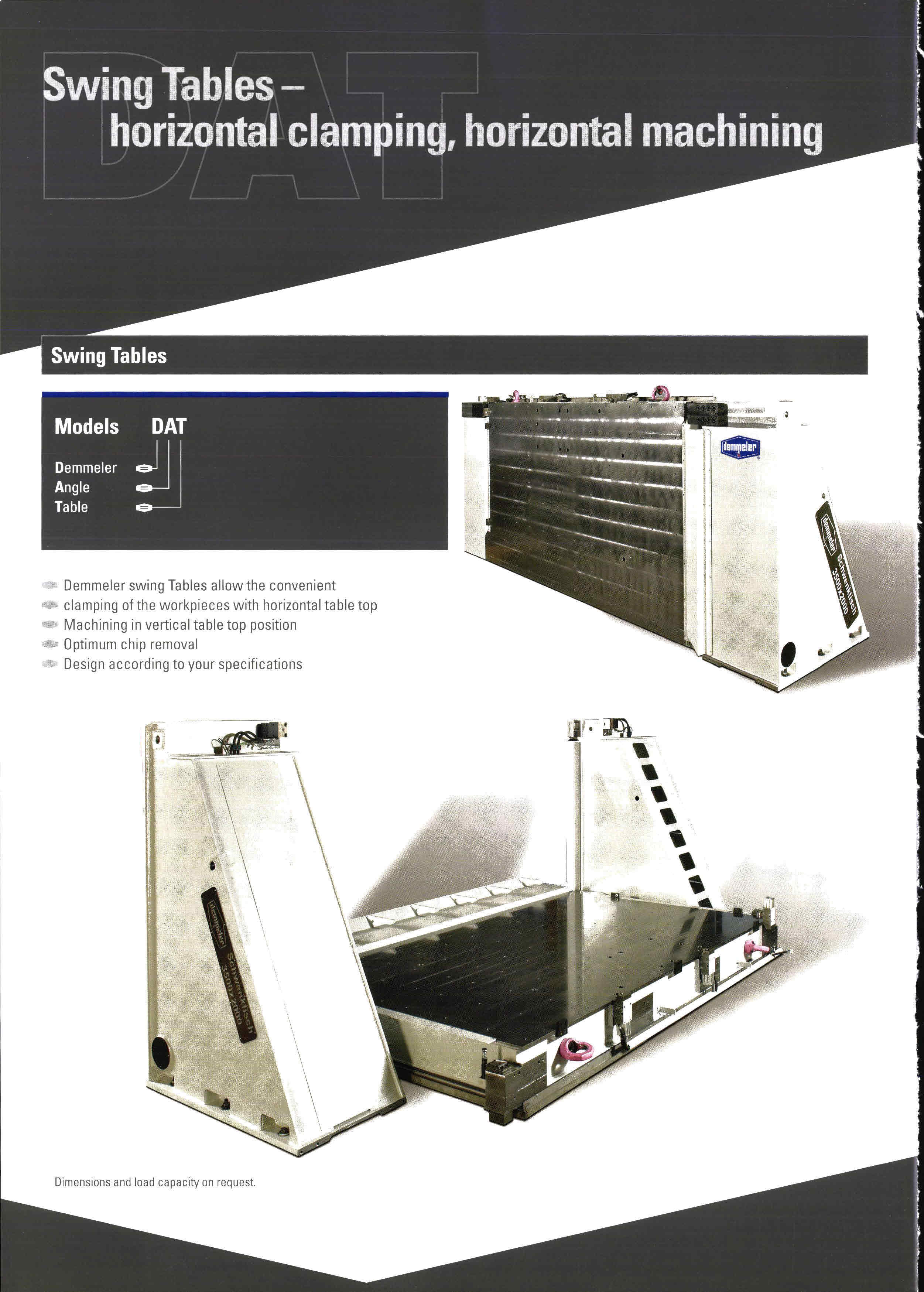Demmeler Dat swing tables | Mach4Metal