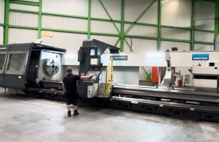 Gurutzpe GLX 16 CNC Lathe Drehmaschine Siemens roll lathe Mach4Metal 1600 x 7000 x 16 Ton  8505