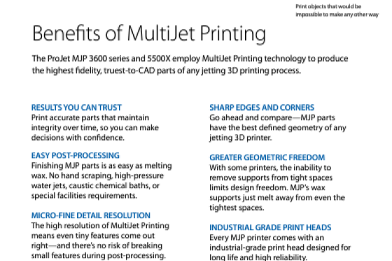 3D SYSTEMS - ProJet MJP 3600 MAX