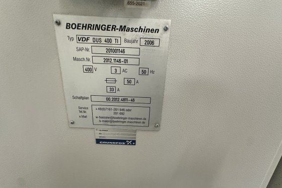 VDF BOEHRINGER - DUS 400 Ti