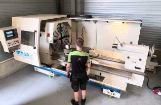 WEILER E110 CNC lathe 1100 x 2000 mm SIEMENS 805 Mach4Metal CNC Drehmaschine FORKARDT 2-2
