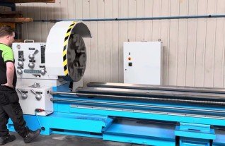 Poreba TPK90 x 12000 mm shaft cylinder kolbenstange roll lathe drehmaschine Mach4Metal 1-2 8611