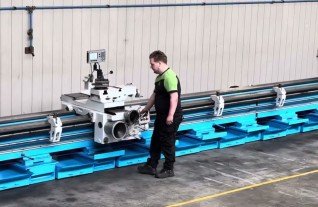 Poreba TPK90 x 12000 mm shaft cylinder kolbenstange roll lathe drehmaschine Mach4Metal 2-2 8611