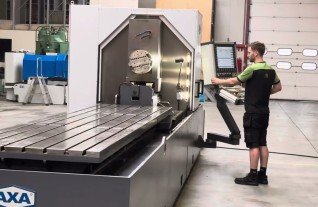 AXA FBZ 600 facing machining offshore pilers jacksts pipends end side Mach4Metal 2-3