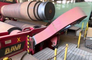 DAVI 4350 x 155 mm 4 roll plate rolls plate bender Mach4Metal 6-6 8808 Faccin Haeusler Graebner