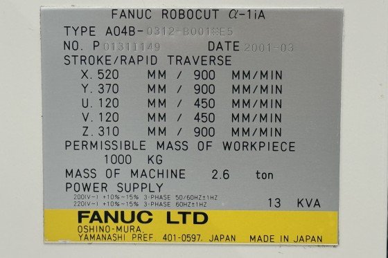 FANUC - ROBOCUTA-1iA