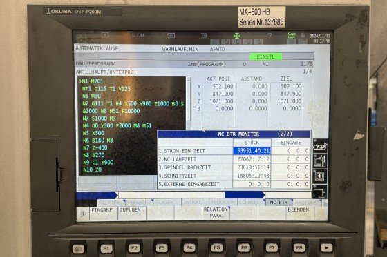 Okuma - MA-600 HB SPACE CENTER
