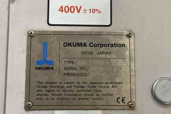 Okuma - MA-600 HB SPACE CENTER