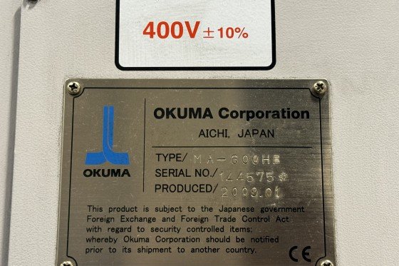 Okuma - MA-600 HB SPACE CENTER