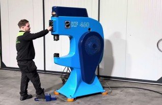 Eckold Kraftformer KF 460 Shrinking Stretchning Forming Doming Mach4Metal Classic Car Aerospace
