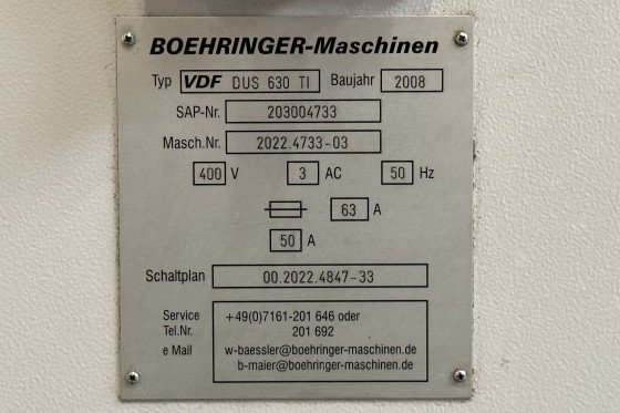 VDF BOEHRINGER - DUS 630 Ti