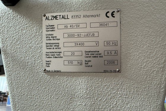 ALZMETALL - AB40 SV