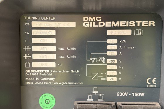 DMG MORI - CTX beta 1250 A4