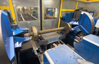 HOESCH MFD DRH 1400 N2D CNC Railway Lathe Siemens 840D Bahntechnik Radsatz Drehmaschine Mach4Metal 1