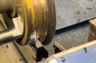 HOESCH MFD DRH 1400 N2D CNC Railway Lathe Siemens 840D Bahntechnik Radsatz Drehmaschine Mach4Metal 4