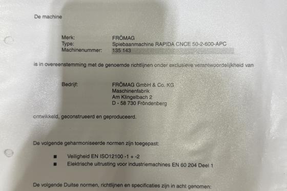 Fromag - CNC 50 / 600