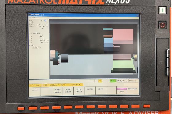 MAZAK - QTN 350 II MY CNC Lathe with y-axis used | Mach4Metal