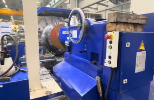 Turning and cutting workpiece on Heyligenstaedt NDC710 Mach4Metal 3-4 9181