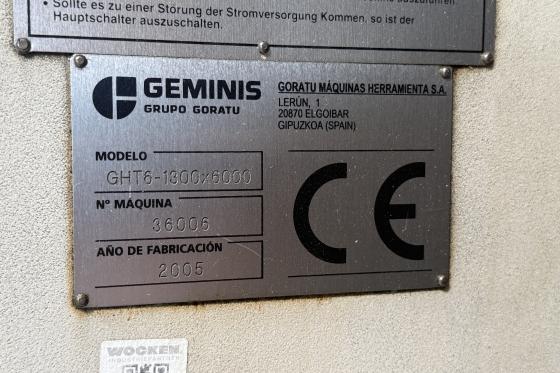 Geminis Goratu - GHT6-1300 x 6000
