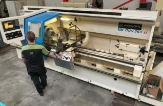 VDF Boehringer DUS 560 Ti x 2000 mm Mach4Metal 9291 Siemens 810D CNC Lathe 1-2