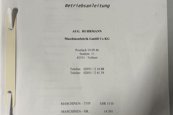 RUHRMANN PRESSEN - ESR15H