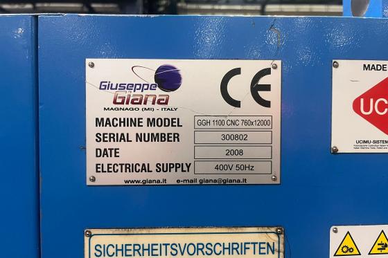 Giuseppe Giana - GGH 1100/760 x 12.000 CNC