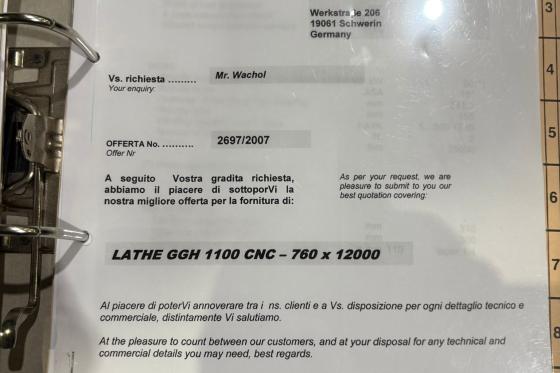 Giuseppe Giana - GGH 1100/760 x 12.000 CNC
