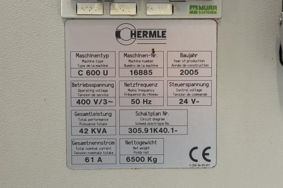 HERMLE - C600U